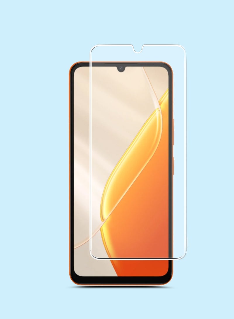 جيماكس واقي شاشة زجاجي مقسّى 9H 2.5D بحواف منحنية لسلسلة GMAX المتميزة لهاتف itel A200 / itel A200+ 4G 2026 - شفاف - Image 1